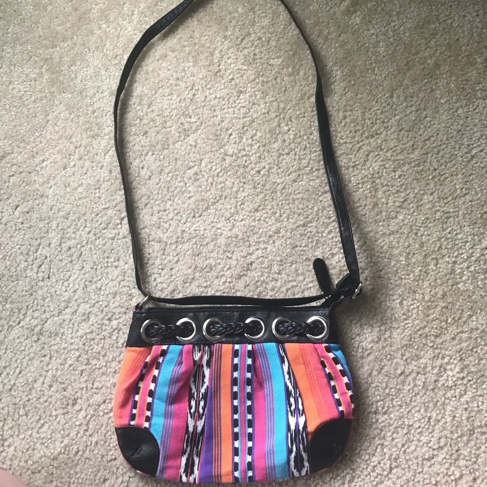 American Eagle Outfitters Multicolor Striped Shoulder Bag